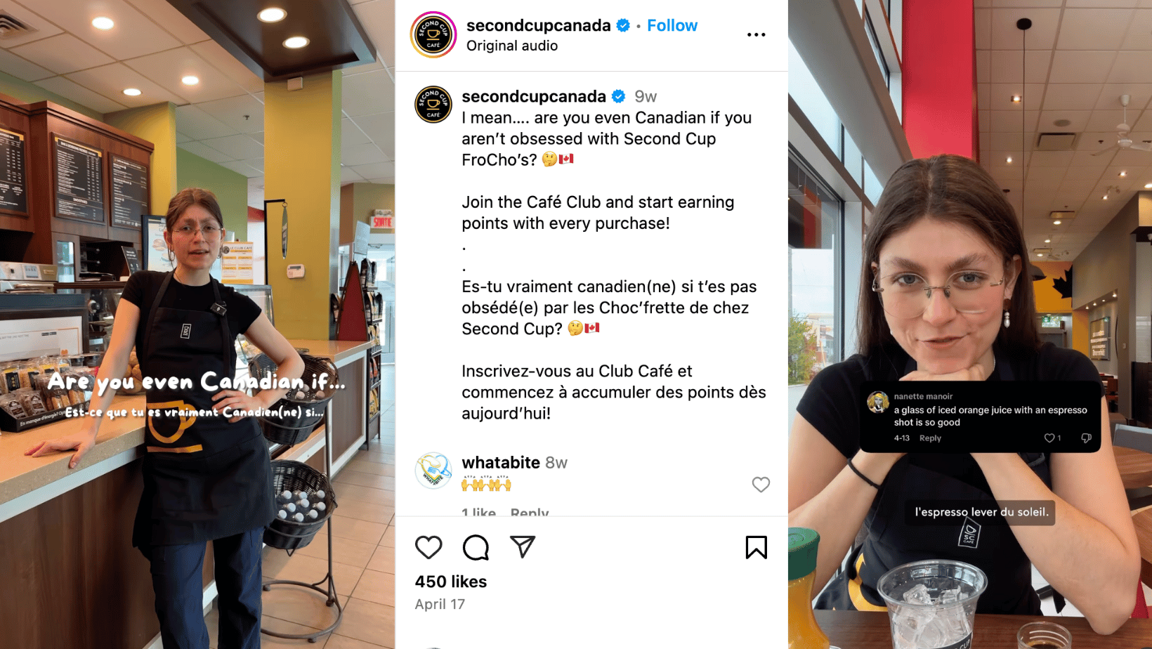 second cup social media