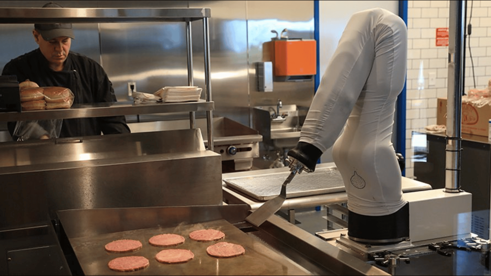 Flippy by Miso Robotics Flipping Burger Patties