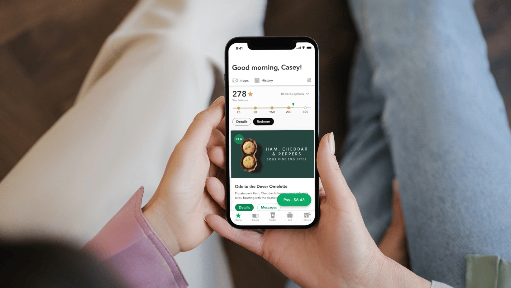 Starbuck's Rewards app