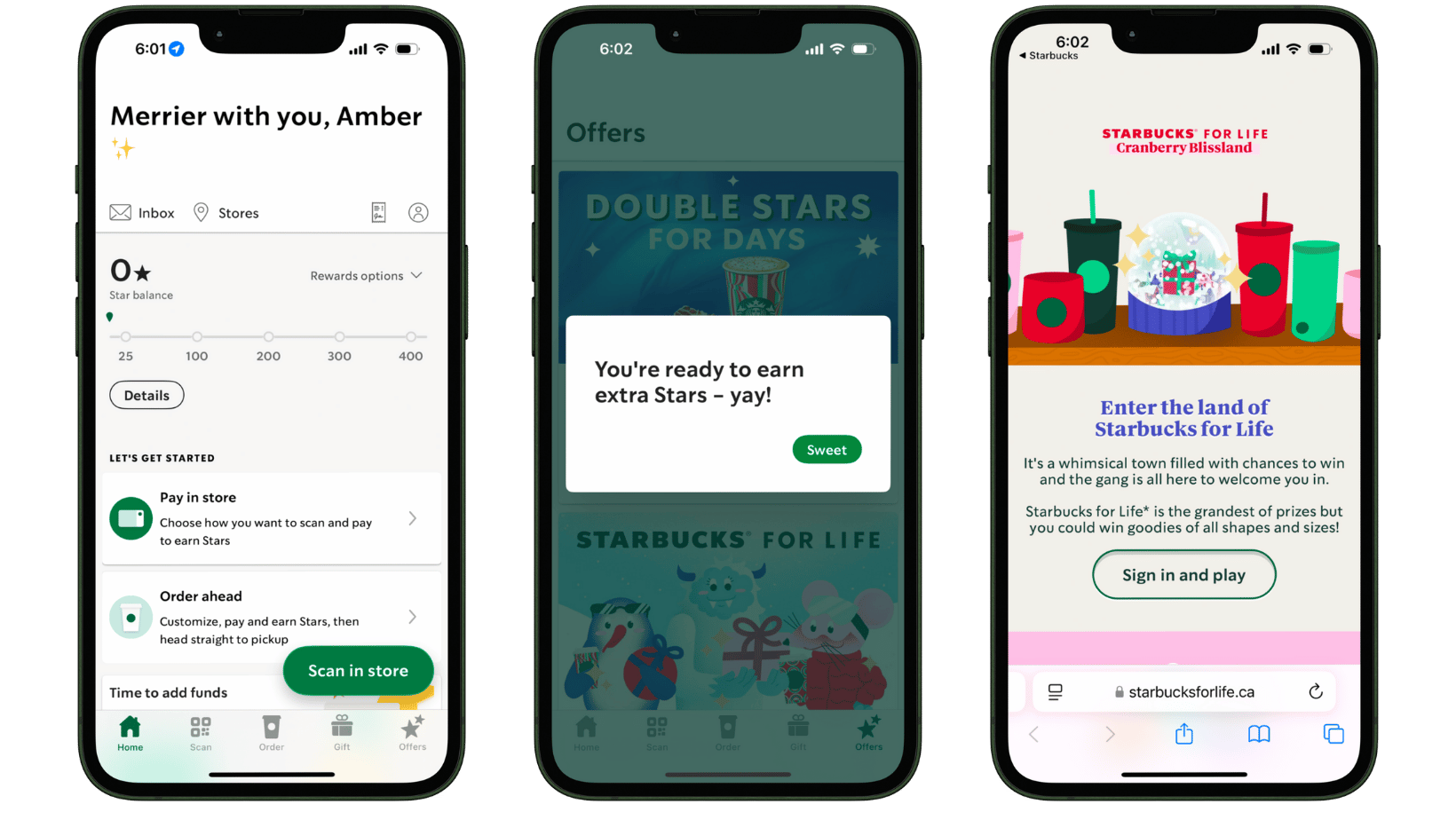 Strarbucks Personalized App and Gamification Elements
