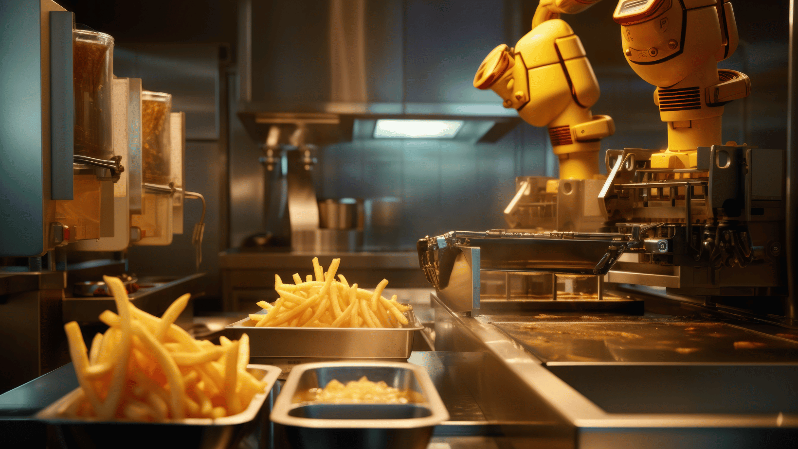 Robotic Chef Cooking Fries